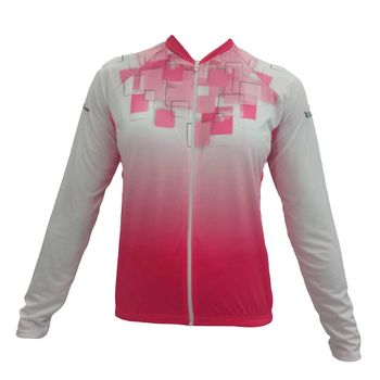 Camiseta Villa Sports Baby Bike Zíper Destacável Pink Squares M