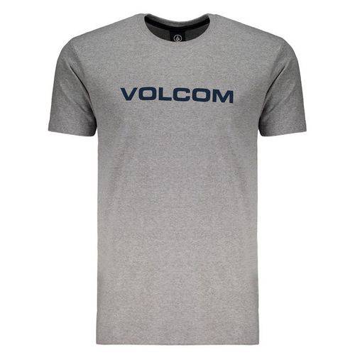 Camiseta Volcom Crisp Euro Cinza Mescla - Volcom - Volcom