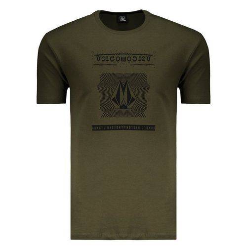 Camiseta Volcom Silk ID Verde Militar