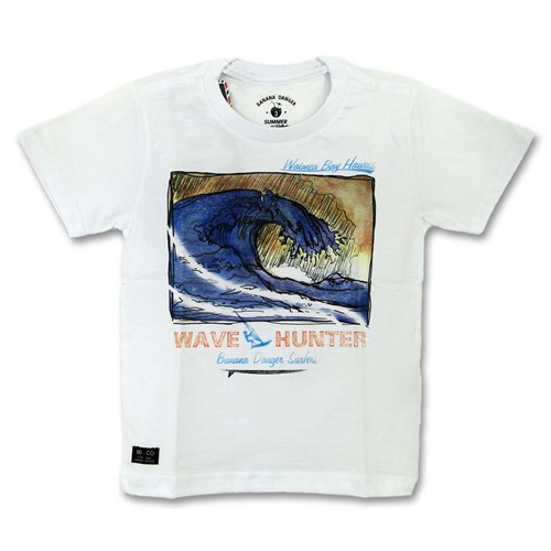 Camiseta Wave Hunter Branca Camiseta Wave Branca - 1T