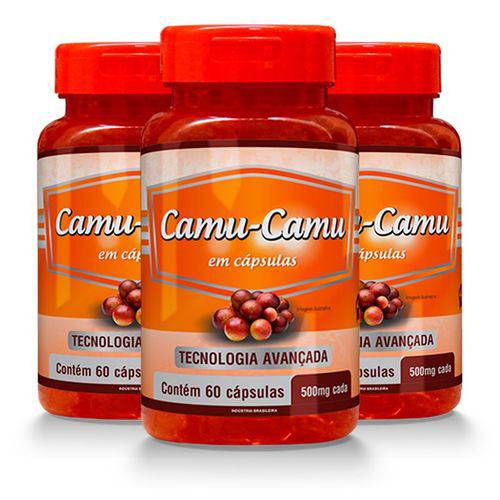 Camu-Camu - 3 Un de 60 Cápsulas - Promel