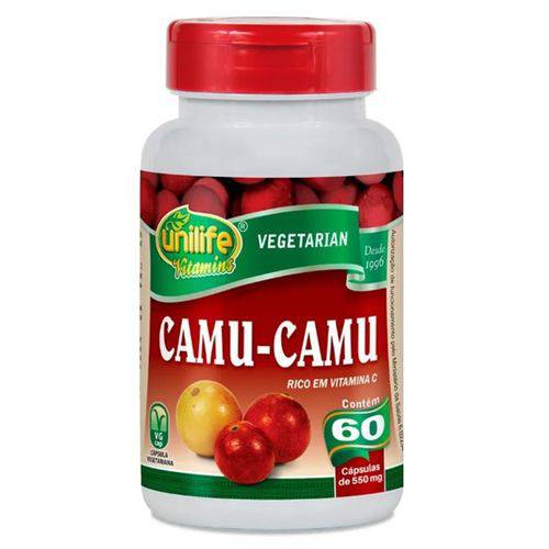 Camu Camu Vitamina C 500mg - Unilife - 60 Cápsulas Vegetarianas