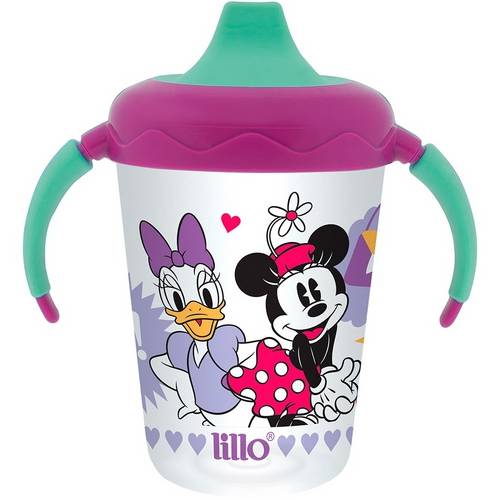 Caneca Antivazamento Aprendizado Lilás Disney- Lillo