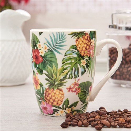 Caneca de Porcelana 330ml Rojemac Pineapple Party Pineapple Party