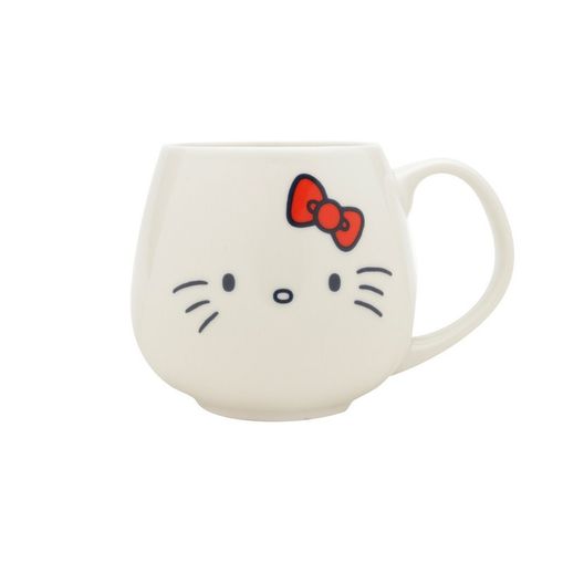 Caneca de Porcelana Branca Face Hello Kitty Urban