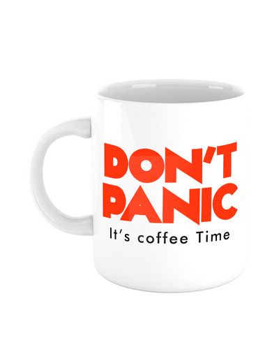 Caneca Don´t Panic It´s Coffe Time