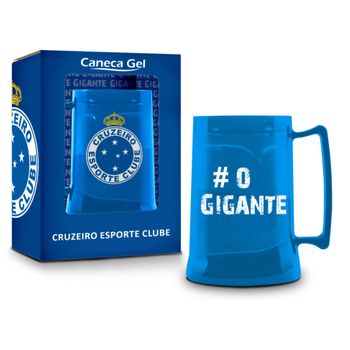 Caneca Gel 450ml - Cruzeiro - Azul