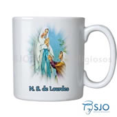 Caneca Nossa Senhora de Lourdes com Oração | SJO Artigos Religiosos