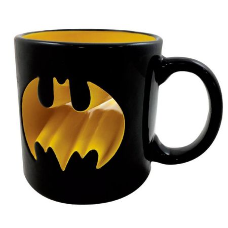Caneca Porcelana 3D Batman Logo Vazado