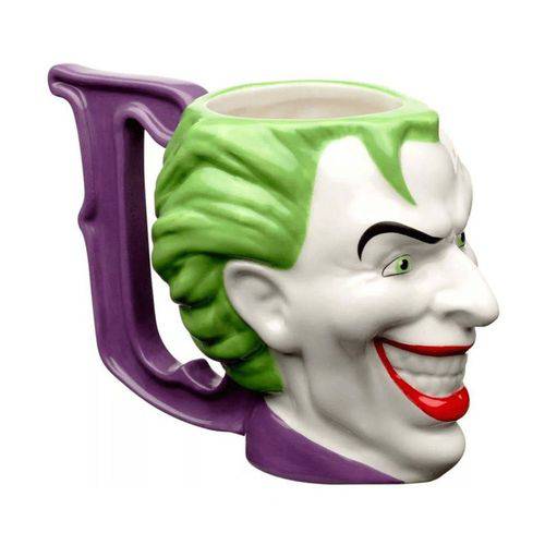 Caneca Porcelana 3D Coringa Joker Face