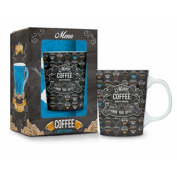 Caneca Porcelana Premium - Neutros - Menu Coffee