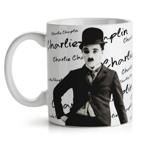 Caneca Retrô Charlie Chaplin