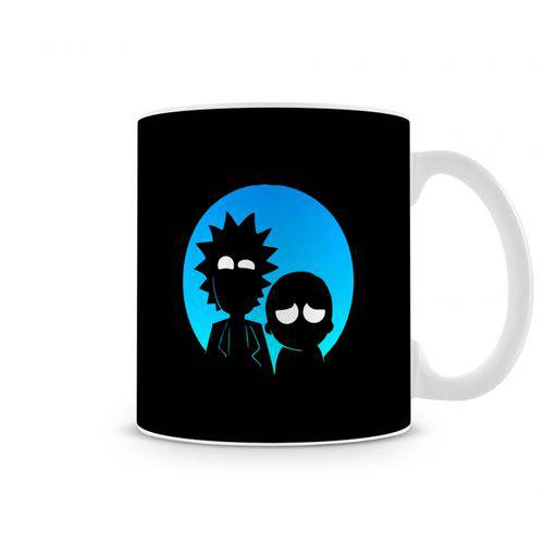 Caneca Rick And Morty Lua Azul
