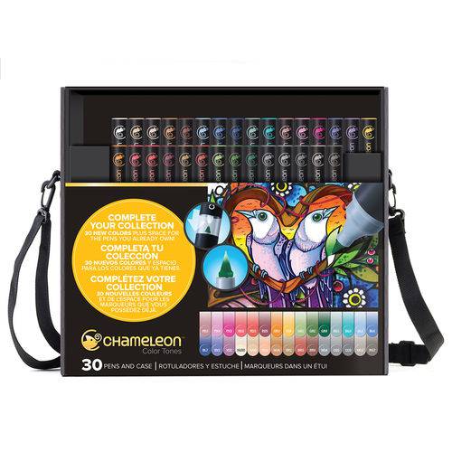 Caneta Artistica Chameleon Color Tones Deluxe Set 030 Cores Ct3001 Uk