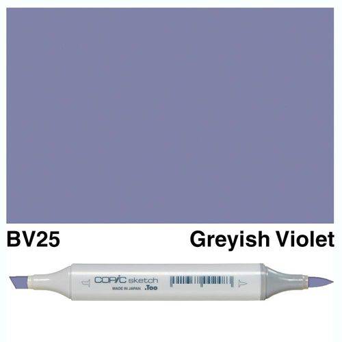 Caneta Copic Marcador Sketch Ponta Dupla Grayish Violet BV25