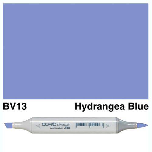 Caneta Copic Marcador Sketch Ponta Dupla Hydrangea Blue BV13