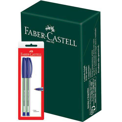 Caneta Esferográfica Faber Castell Boligráfo 2 Unidades Caixa com 36 Embalagens 45009