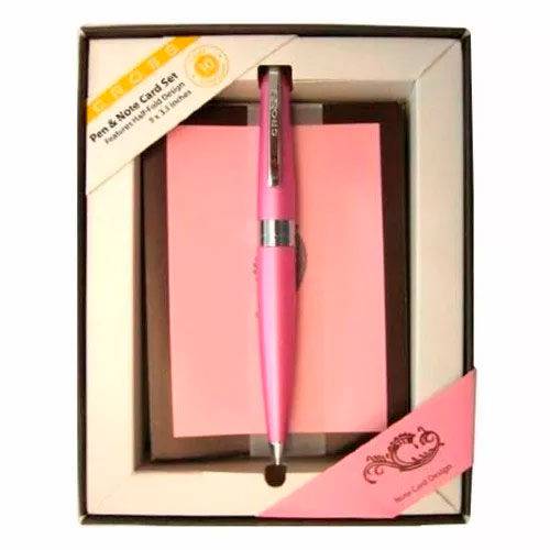 Caneta Esferográfica Luxo Cross Note Card Design Pink