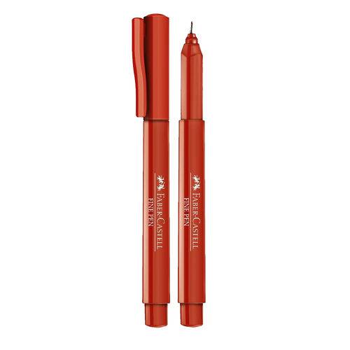 Caneta Fine Pen 0.4 Vermelha - Faber-Castell