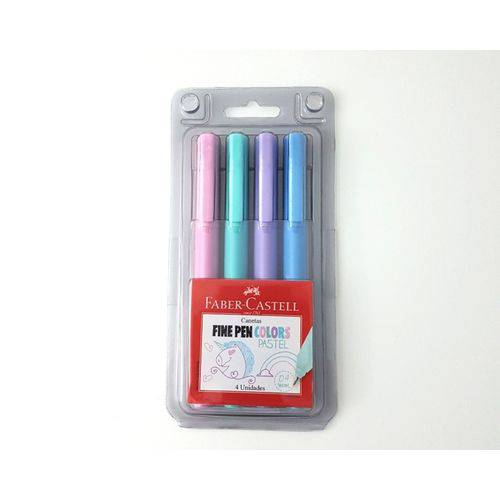Caneta Fine Pen Colors Pastel Faber Castell