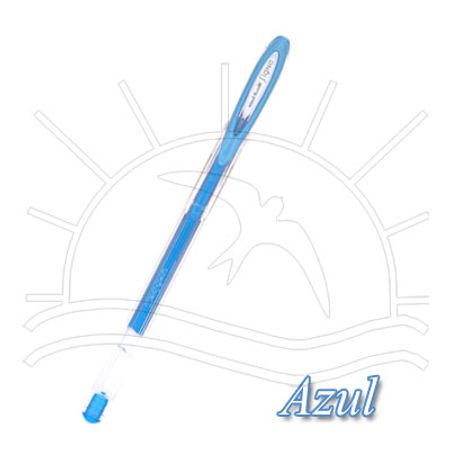 Caneta Gel Uni-Ball Signo - Metálica Noble Azul