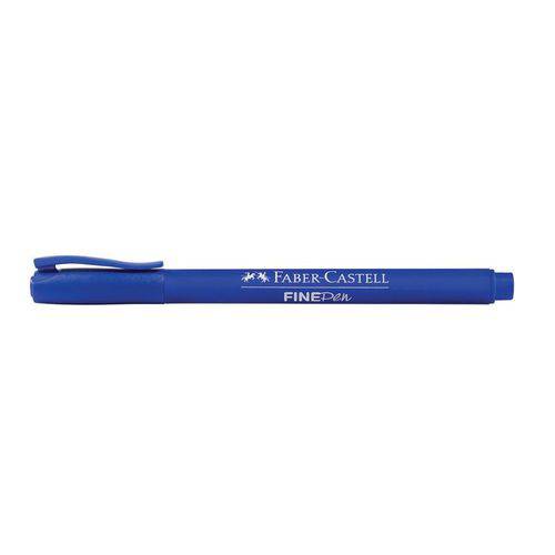 Caneta Hidrográfica Fine Pen Azul Faber-castell