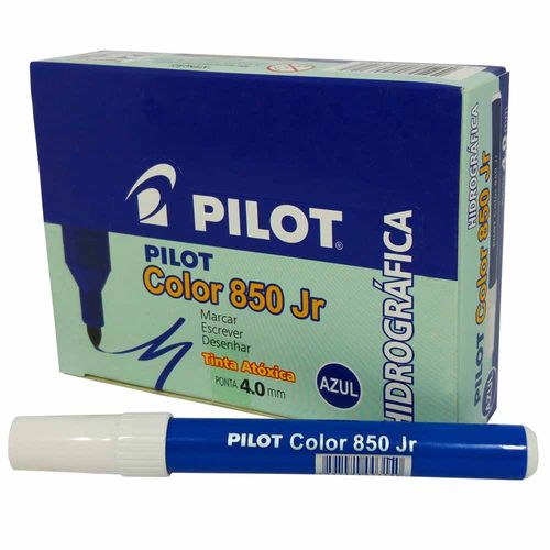 Caneta Hidrográfica Pilot Color 850 Jr Azul 12 Unidades 11288