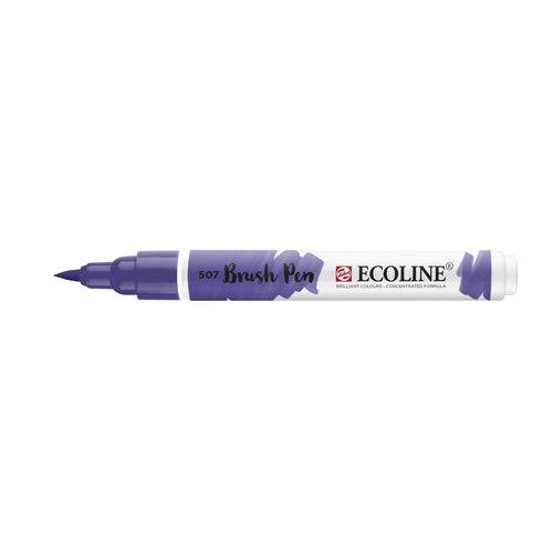 Caneta Marcador Artístico Talens Ecoline Brush Pen Ultramarine Violeta 11505070