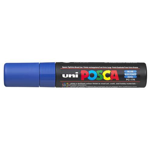 Caneta Marcador Artístico Uni-ball Posca Extra Grosso 015 Mm Azul Pc-17k Azul
