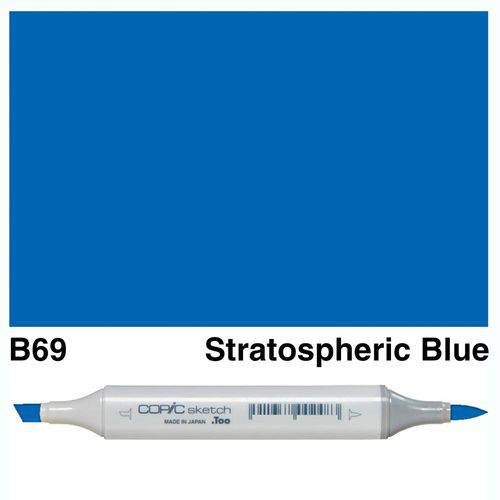 Caneta Marcador Copic Sketch Dupla Stratospheric Blue B69