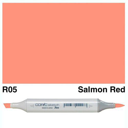 Caneta Marcador Copic Sketch Ponta Dupla Salmon Red R05
