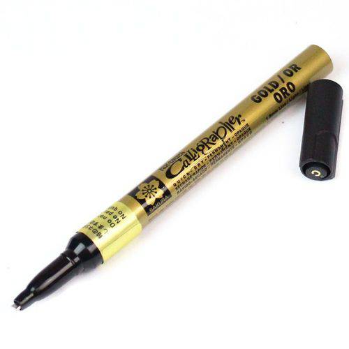 Caneta Permanente Pen Touch 1.8mm Ouro Sakura