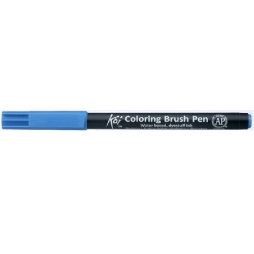 Caneta Pincel Koi Coloring Brush Pen Azul Ceruleo Xbr25-Pb Miwa