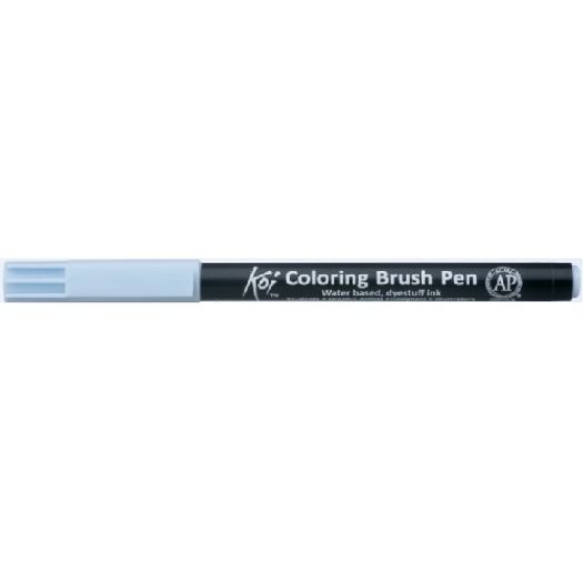 Caneta Pincel Koi Coloring Brush Pen Azul Ceu Claro Xbr237-Pb Miwa