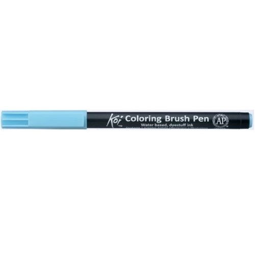 Caneta Pincel Koi Coloring Brush Pen Azul Ceu Xbr125-Pb Miwa