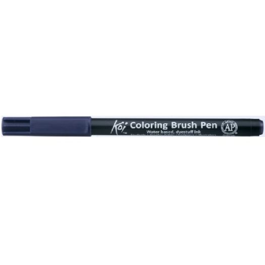 Caneta Pincel Koi Coloring Brush Pen Azul Prussia Xbr43-Pb Miwa