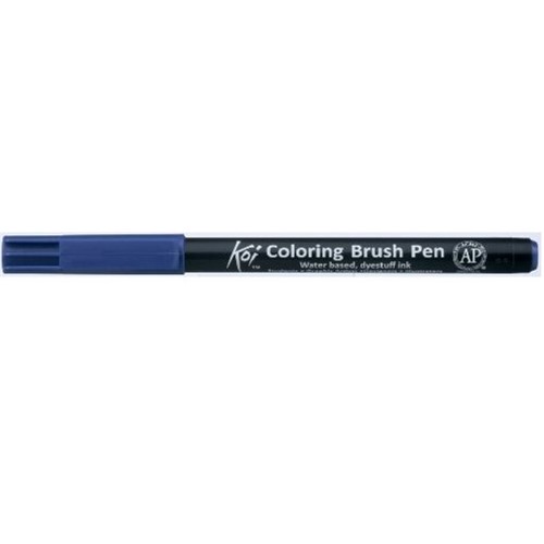 Caneta Pincel Koi Coloring Brush Pen Azul Xbr36-Pb Miwa