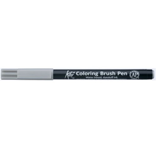 Caneta Pincel Koi Coloring Brush Pen Cinza Cool Xbr44-Pb Miwa
