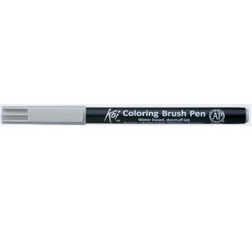 Caneta Pincel Koi Coloring Brush Pen Cinza Warm Claro Xbr145-Pb Miwa