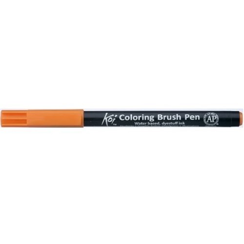 Caneta Pincel Koi Coloring Brush Pen Laranja Xbr5-Pb Miwa