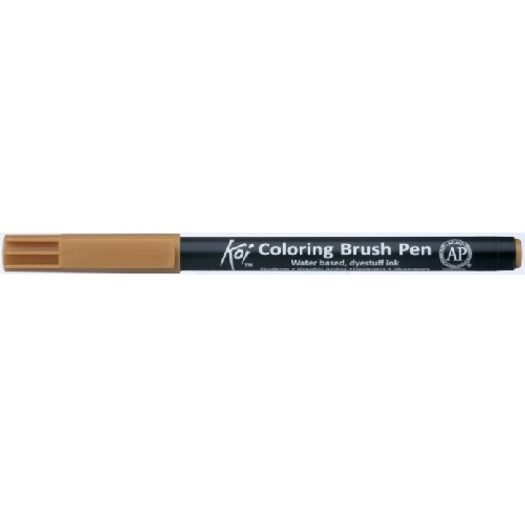 Caneta Pincel Koi Coloring Brush Pen Marrom Dark Xbr110-Pb Miwa