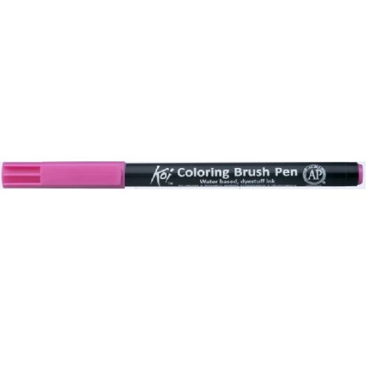 Caneta Pincel Koi Coloring Brush Pen Rosa Escuro Xbr221-Pb Miwa