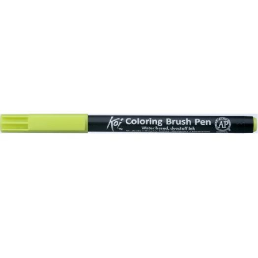 Caneta Pincel Koi Coloring Brush Pen Verde Fresh Xbr32-Pb Miwa