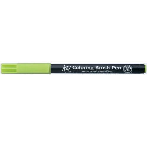 Caneta Pincel Koi Coloring Brush Pen Verde Limao Xbr27-Pb Miwa