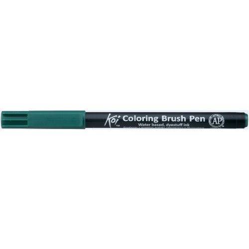 Caneta Pincel Koi Coloring Brush Pen Verde Xbr29-Pb Miwa