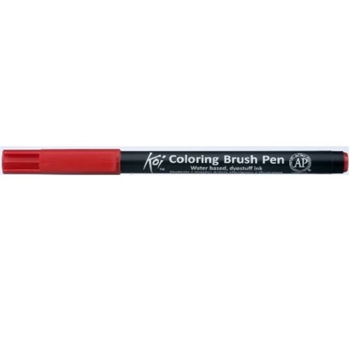 Caneta Pincel Koi Coloring Brush Pen Vermelho Xbr19-Pb Miwa