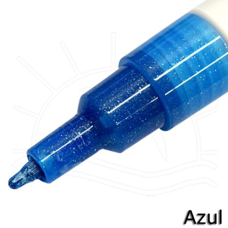 Caneta Posca Uni-Ball PC-3ML Glitter Azul