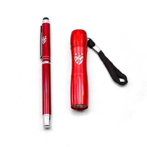 Caneta Roller Pen Touchscreen com Lanterna - Sport Club