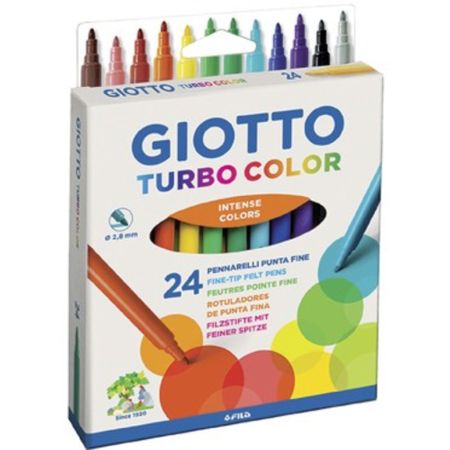 Canetinhas Hidrográficas 24 Cores Turbo Color Giotto