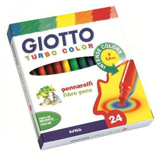 Canetinhas Hidrográficas Giotto Turbo Color 24 Cores